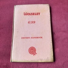 Wolseley 6/99 Driver's