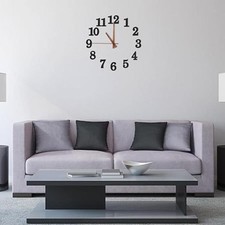 Jetec 75 Pieces Wooden Clock Numbers Kit in 5 Sets Arabic Clock (PACK OPENED)