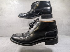 Loake Cromwell 1306B Men's Leather 5 Eyelet lace  Boots - Black - Size 7 UK