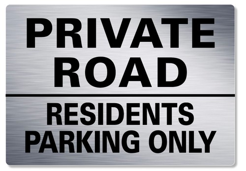Metal sign private - sign,