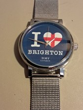 I Love Brighton Toff London Unisex Wristwatch. WORKING. Ex Display Stock. New...