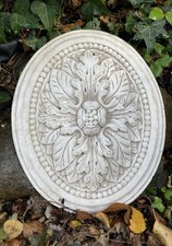 Medallion Garden Wall Moulding / Decor  Antique Style Plaster Hanging