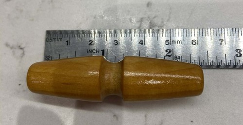 Wooden duffle coat toggle - coat,