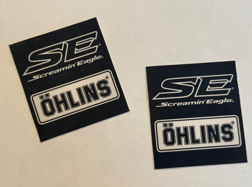 Ohlins stickers black - x2,