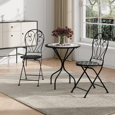 Bistro set dining - 3x, mosaic
