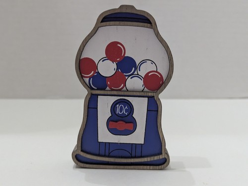 4th july gum ball machine - gum,