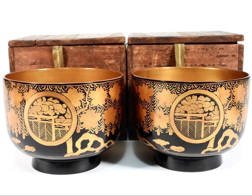Japanese antique wooden bowl - japanese,