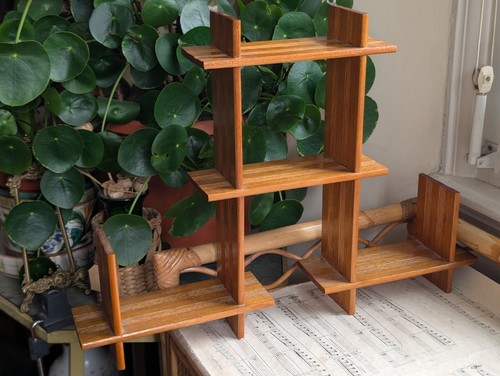 Vintage wooden wall shelves - vintage,