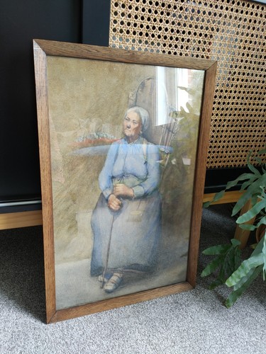 Antique watercolour picture - watercolour,