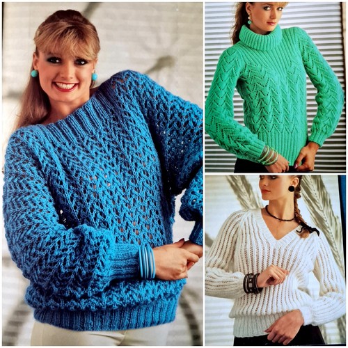 1980s eyelet lace mohair - 1980s,
