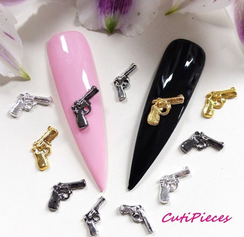 Nail art silver gunmetal - nail,