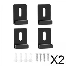 2 X 4pcs Metal Mirror Clips