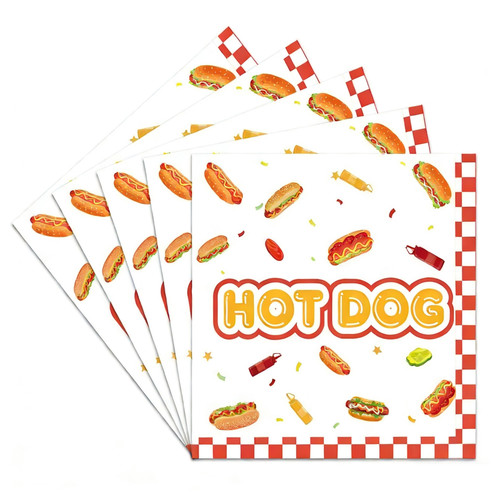 Hot dog napkin fast food - hot,