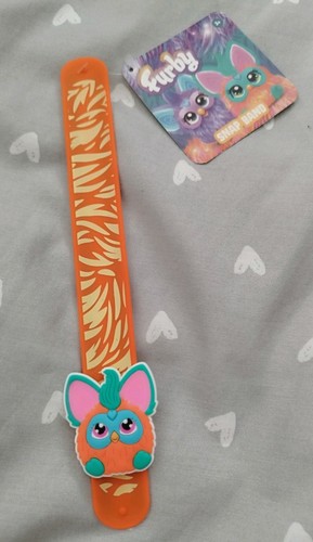 Orange furby snap band - furby,