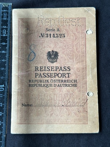 Old passport republic - passport,, of