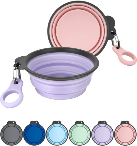 Collapsible dog bowls with - bowls,