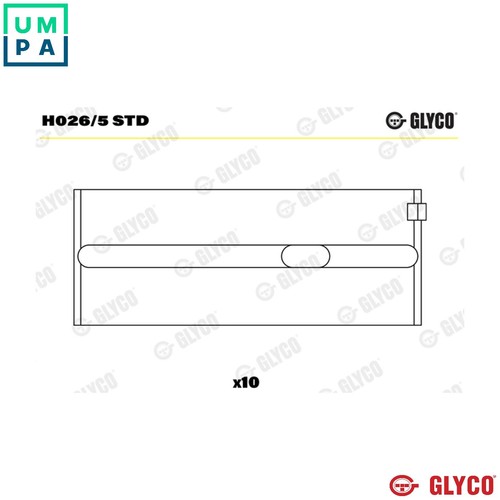 Crankshaft bearing h026 - crankshaft, h026/5