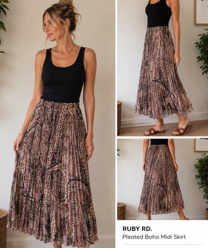 Ruby boho maxi skirt - boho,