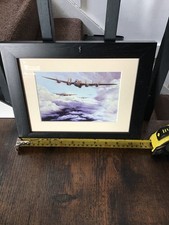 RAF Aviation Art Framed Print Bomber Command Lancaster Bombers