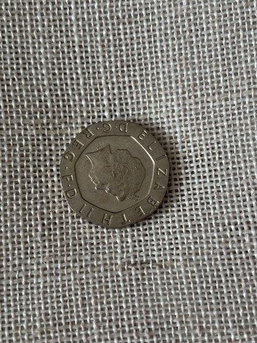 20p mule date coin - date, genuine