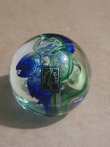 Langha glass paperweight - langha,