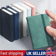 Small Notebook A7 Portable Mini Portable Small Diary Pocket Book Thick Leather