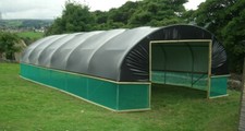 Sheep Shelter Polytunnel Sheep House Field Livestock Shelter Barn – 18ft Wide