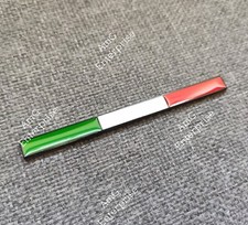 Italy Italian Flag Black Badge for Fiat 595 500 Spider Abarth 695 124 500C 500X