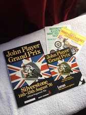 1976 Silverstone British Grand Prix Motorcycle Racing + Race Card + 2 Flyers