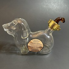 Dog Napoleon Brandy XO Zodiac Collection Figural Blown Glass Empty Bottle