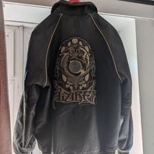 Vintage Chocolate Brown Limited Edition Leather Avirex Jacket - XL