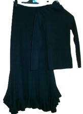 Zara navy blue wool mix jumper