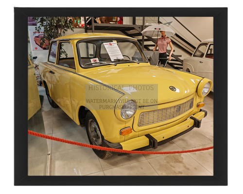 Yellow trabi classic - classic, car