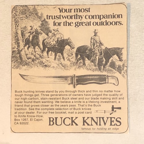 Buck knives 1980s vintage - knives,