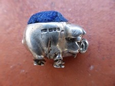 SILVER PIG PIN CUSHION -