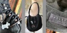 RADLEY LONDON BAG BLACK COTTON