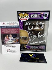Simon Pegg Signed Nicholas Angel Hot Fuzz Funko w/ QUOTE + JSA COA