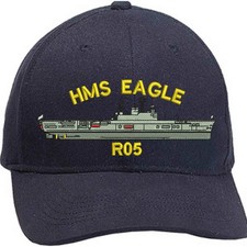 HMS Eagle Embroidered Baseball Caps
