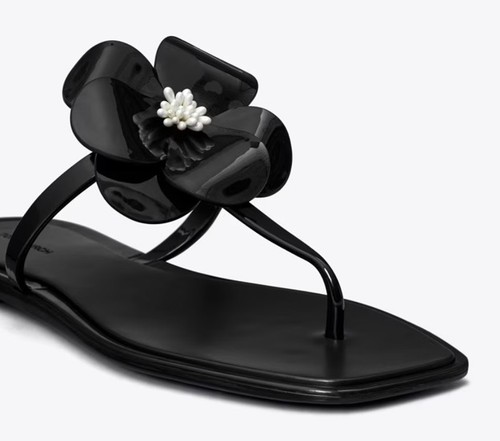 Tory burch shiny black - tory, 3d
