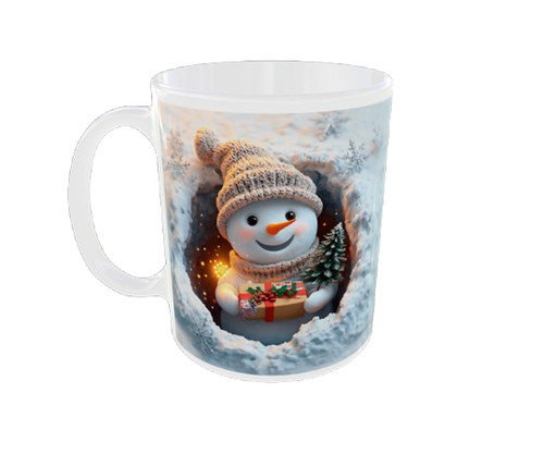 Christmas mug snowman winter - mug,