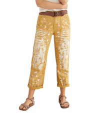 Anthropologie Beige Paint Splatter Jeans W26 UK8 Pilcro RoamerTrousers £98