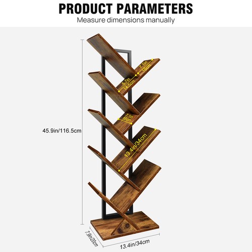 Tree bookshelf tier floor - tree, 9-tier