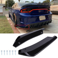 For BMW 3 Series F30 F31 black Spats Rear Bumper Diffuser Lip Splitter Canards