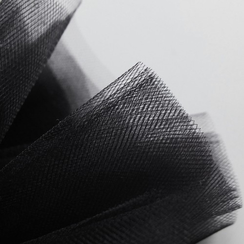 Black tulle fabric 300cm - fabric,