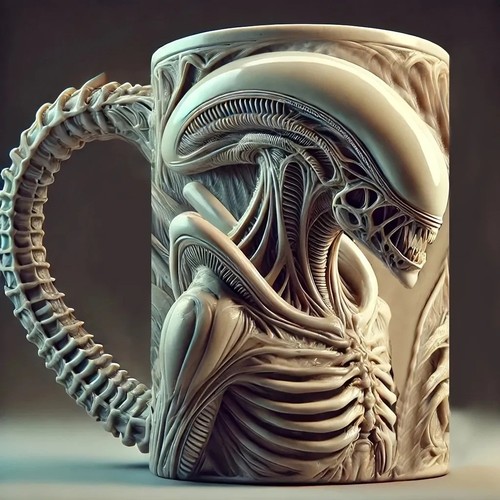 Alien xenomorph mug heat - alien,