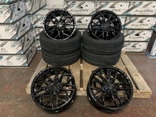 19" Black Swamper Alloy Wheels