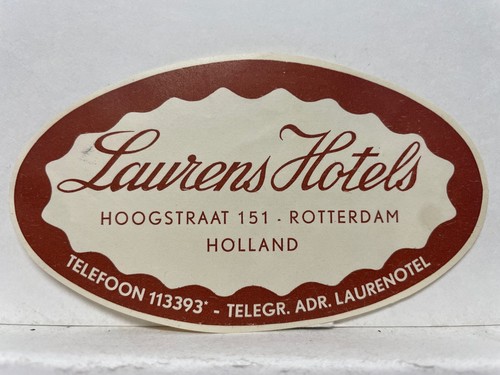Laurens hotels luggage label - laurens,