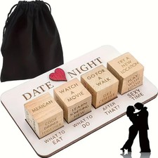 Date Night Dice Wooden Couples