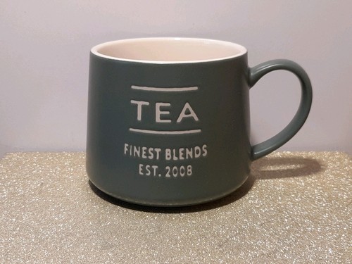 Habitat sage green slogan mug - habitat,