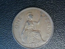 George VI 1950 One Penny 1d Scarce